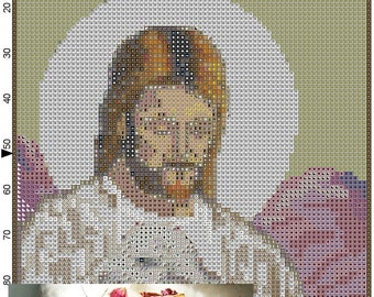 Simply Art (c) Cuadro de patrones de punto de cruz "Nuestro buen pastor"