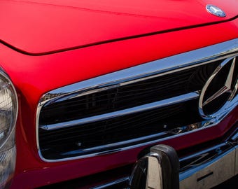 1969 Mercedes Benz SL280 Leinwand Kunst: Klassisches Auto