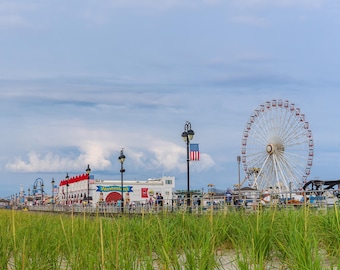 Ocean City NJ Boardwalk Print: Gillians Wonderland Ferris Wheel Art