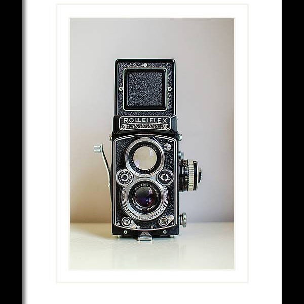 Rolleiflex photographer gift, Rolleiflex print, Rolleiflex art, antique camera, retro camera art, photography gift, Vivian Maier, Camera art