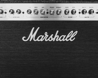 Marshall Amp Kunstdruck: Rock and Roll Gitarrist Geschenk