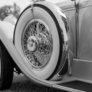 1929 Packard fine art print, classic car wall art, classic car print in black and white, Antique Packard wall print, Car photography for him