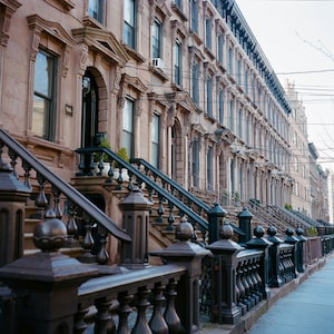 Hoboken Brownstone Print: NJ Urban Home Decor, Film Photography