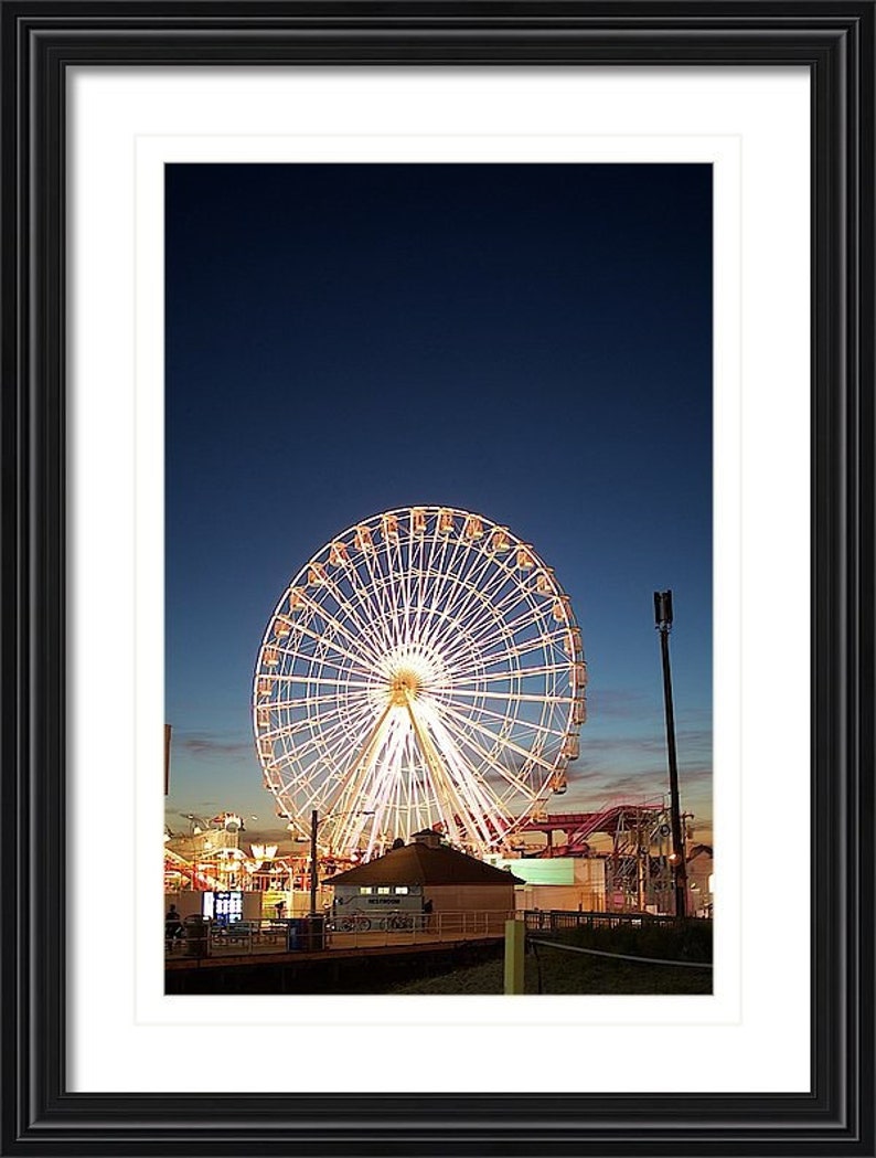 Ocean City NJ, Beach Photos, Urban Wall Art, NJ Wall Art, Ferris Wheel