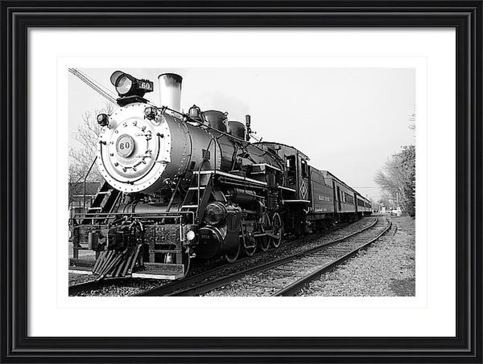 Steam Train Print, Steam Locomotive, Train Decor, Antique Train Print ...