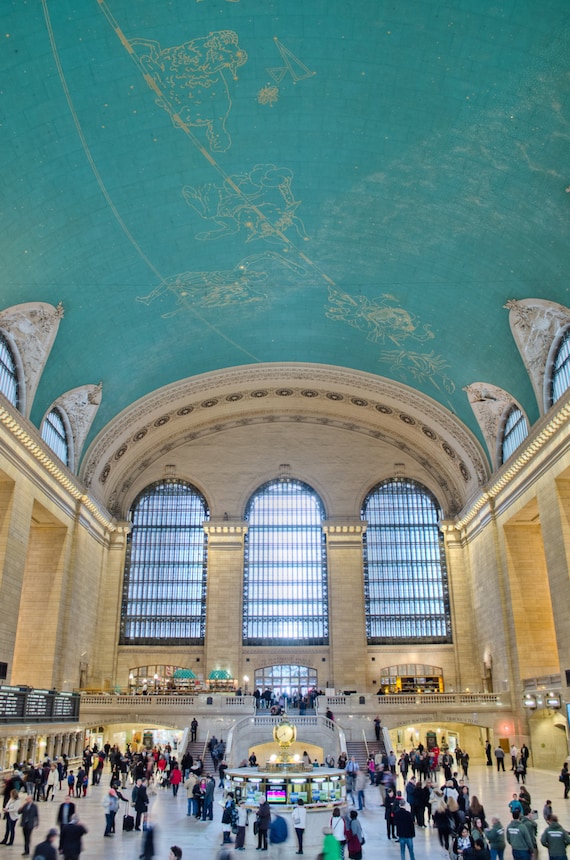 Grand Central Station Print Nyc Wall Art Fine Art Print Nyc Architecture Nyc Landmarks Train Photography Manhattan Wall Art Urban Art