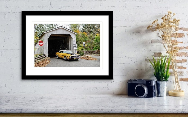 Ford Mustang gift, Ford Mustang Mach 1, Dad gifts, Fathers day gift, Ford Mustang art, Man cave wall art, Ford Mustang decor, Muscle car art image 3