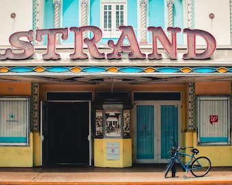 Key West Strand Theater Fotografie Druck, Florida Wahrzeichen Dekor