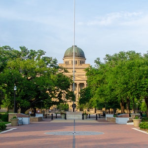 Texas A&M Military Walk Art Print: Aggies Graduate Gift