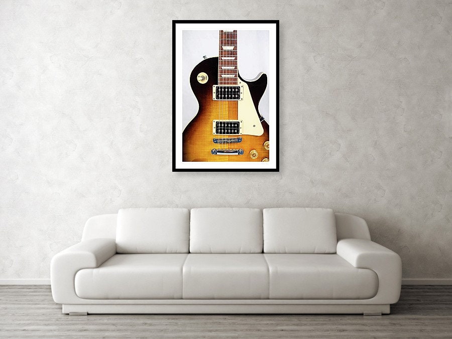 Gibson Les Paul Guitar Photo: Musician Wall Art Print - Etsy