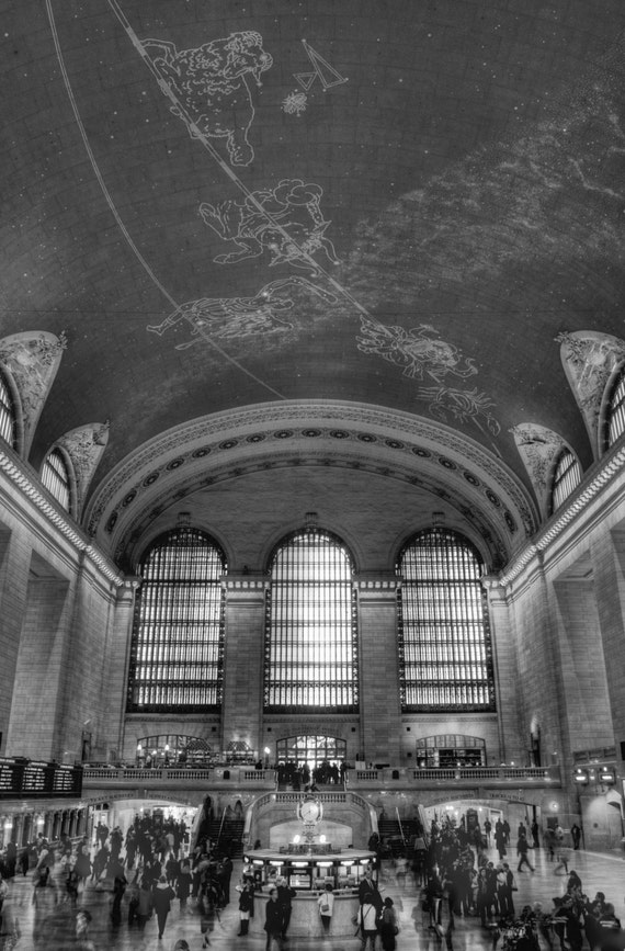 Grand Central Station Print Fine Art Print Black And White Etsy