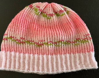 Beltane Blossoms Hand-knit Beanie