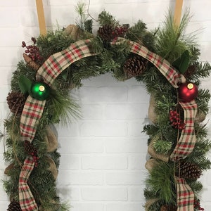 Christmas Garland,Winter Garland, Christmas Mantle, Winter Mantel, Christmas Swag, Winter Swag, railing, Firelpace holiday decor