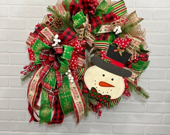 Christmas door wreath, rustic Christmas, farmhouse wreath, farmhouse Christmas wreath, Christmas wreath, front door wreath, Christmas decor