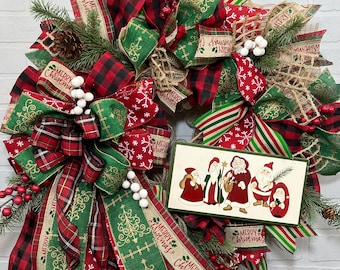 Christmas door wreath, rustic Christmas, farmhouse wreath, farmhouse Christmas wreath, Christmas wreath, front door wreath, Christmas decor