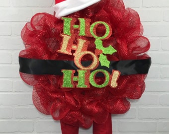 Winter Wreath, Christmas Wreath, Winter deco mesh, Christmas deco mesh, mesh winter, mesh Christmas, Santa Wreath, winter ribbon,