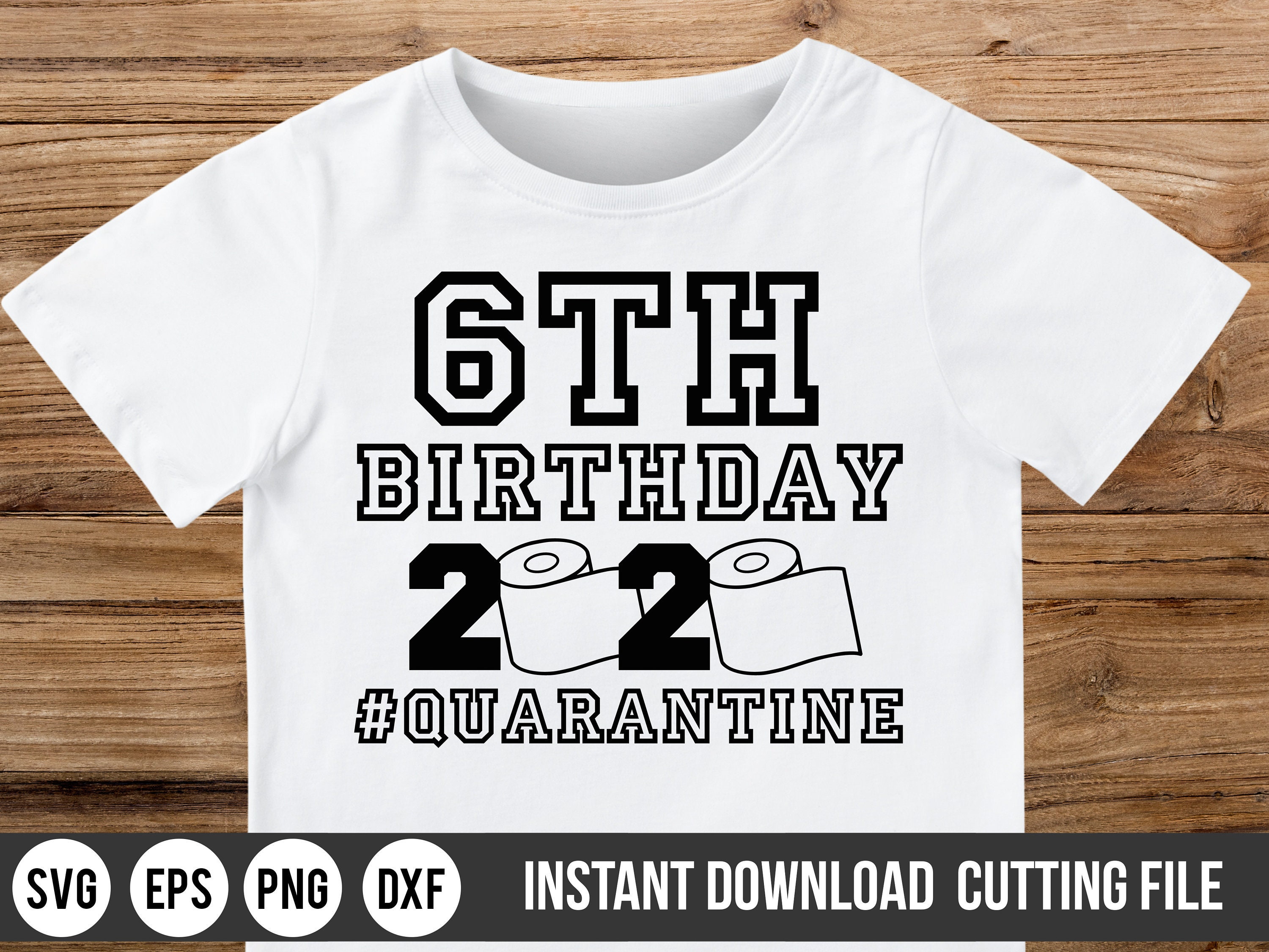 Download 6th Birthday 2020 Quarantine SVG Sixth Birthday Quarantine SVG | Etsy