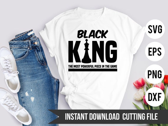 Black King svg, Chess Piece svg, Melanin Svg, Black Boy Magic Svg Png Dxf Eps Cutting File Cricut Digital File
