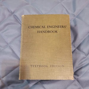 Chemical Engineers Handbook Textbook Vintage Book Hardcover 1950