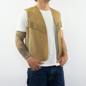 Small 70s Schott Suede Rancher Western Vest / Trucker Style