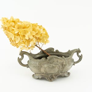 Antique Rocaille Spelter Table Jardinière | French Floral Centerpiece | Romantic Table Planter