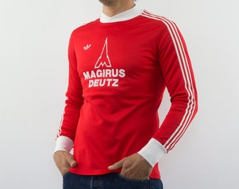 Adidas Bayern Munich Vintage Soccer Jersey 1970s | Red