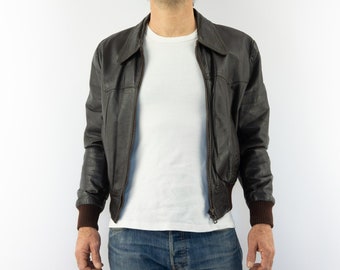 Vintage Leather Jacket - Etsy Vintage Leather Jacket - Etsy