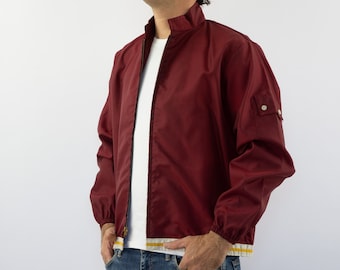 Sears - Chaqueta cortavientos vintage Roebucks de los años 60 / Chaqueta deportiva de carreras / Estilo moderno / Cremallera Talon / EE. UU. / M