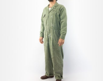 60s Blue Bell Deadstock Wrangler Herringbone Coveralls Jumpsuit