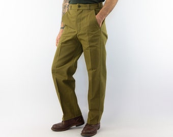 パンツ 30s 40s US VINTAGE WORK PANTS W36 Vintage Work Pants, 1930s Pants, Striped Denim Pants, Vintage Work