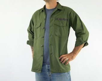 ヴィンテージ アーミー ユーティリティ シャツ ジャケット OG 107