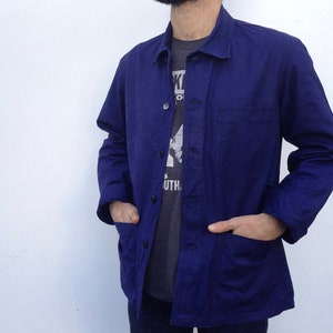 French Workwear | Vintage | 1970s | Blue Worker Jacket | Indigo