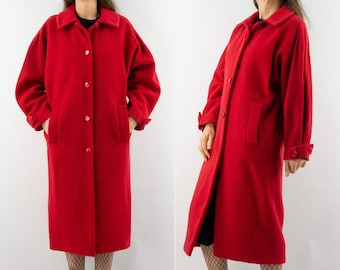 Yves Saint Laurent | Vintage Wool Coat | 1980s | Electric