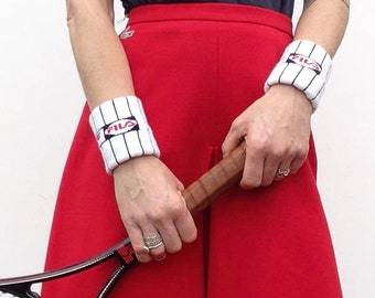 Fila Vintage Tennis Wristband 1980s | Striped Terrycloth Sweatband | Retro Sports | NOS | Italy