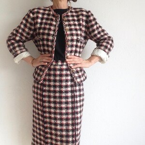 Costume tweed pas cher hot sale