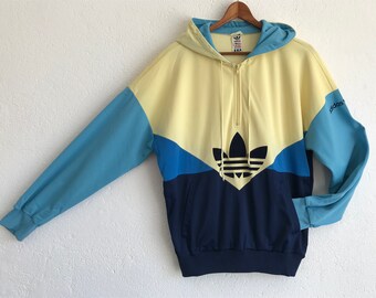 Vintage ADIDAS ORIGINALS Big Logo Hoodie Sweatshirt Navy Blue Large L Vintage ADIDAS ORIGINALS Big Logo Hoodie Sweatshirt Navy Blue Large L