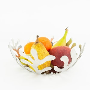 Alessi - Emma Silvestris | Vintage Fruit Holder | 2000s | Fruit Bowl | Chrome Plated Metal | Minimalist Design | Made in Italy