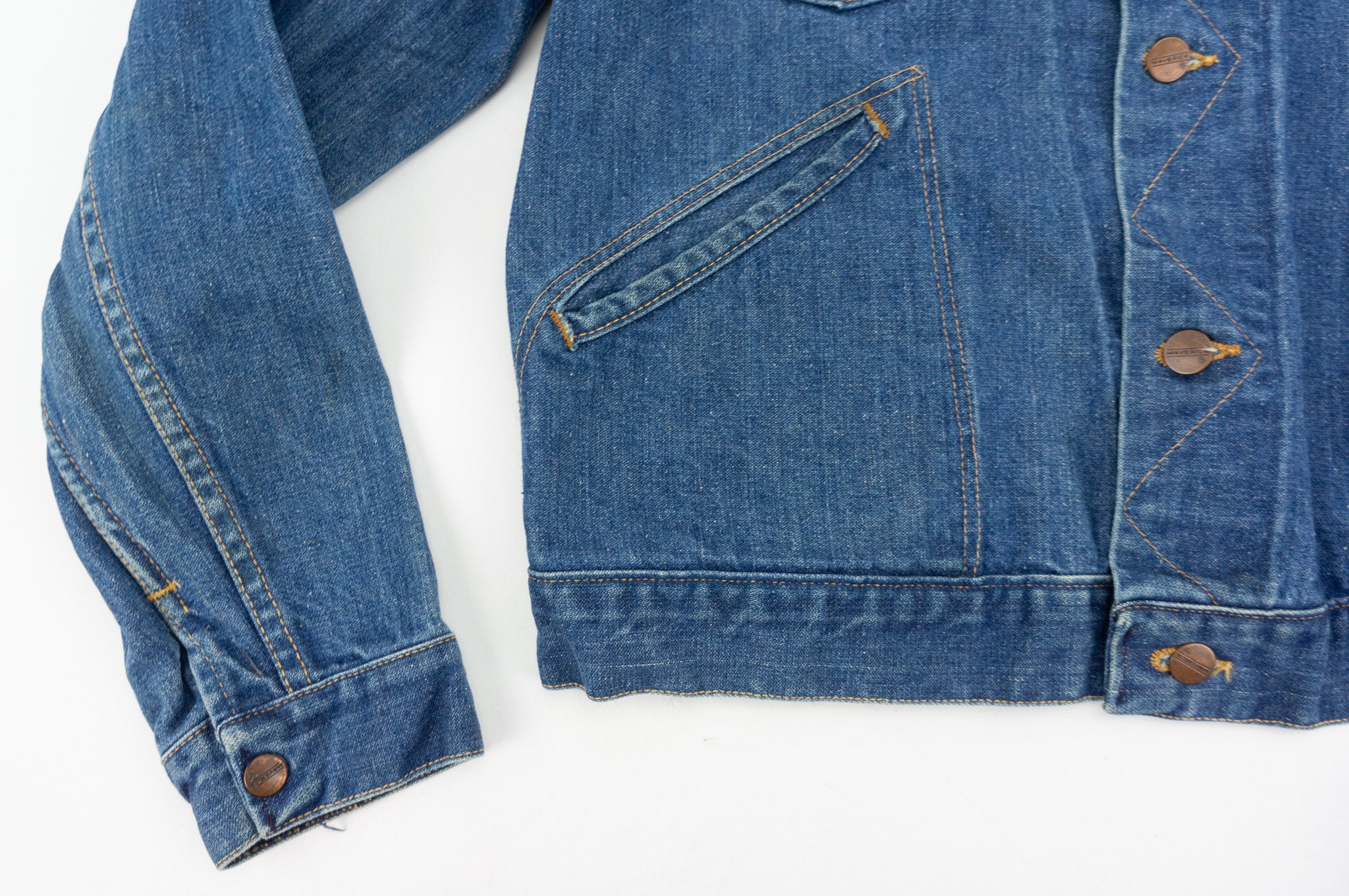 Maverick | Vintage Trucker Jacket | 1970s | Wrangler | Blue Maverick | Vintage Trucker Jacket | 1970s | Wrangler | Blue