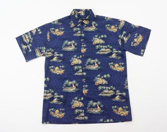 Chemise hawaïenne Pierre Cardin vintage : Rayon