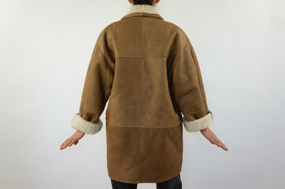 Vintage Shearling Jacket | 1980s | Sheepskin Jack… - image 4