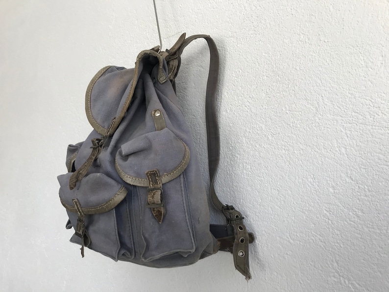 Alpina Vintage Mountain Backpack 1950s | Hiking Rucksack in Canvas ...