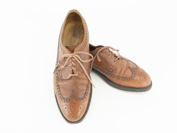 Bally Vintage Brogues 1980s | Brown Leather Wingtip Derby  display picture 3
