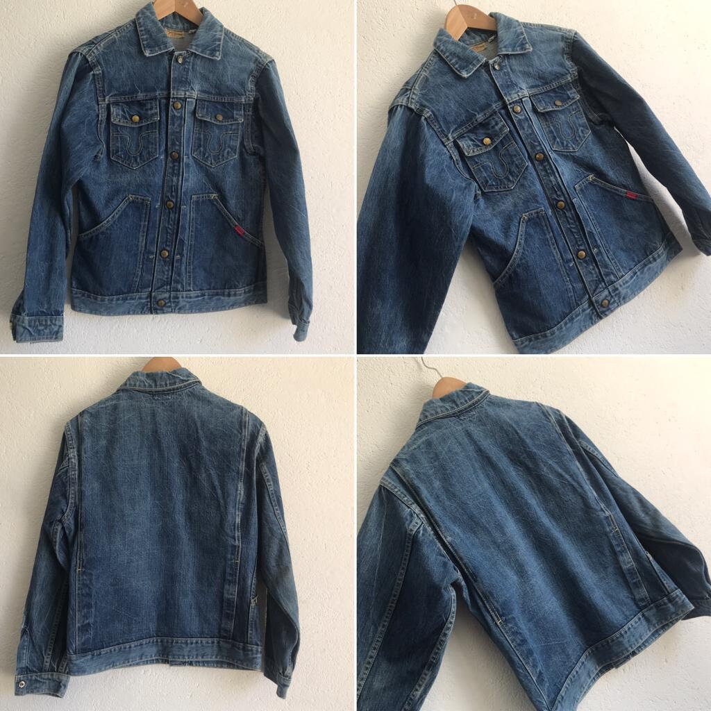Jean Big Smith Vintage Années 50 - Denim Selvedge Bleu - Taille 29x30 - Coupe Droite - Occasion Bon état