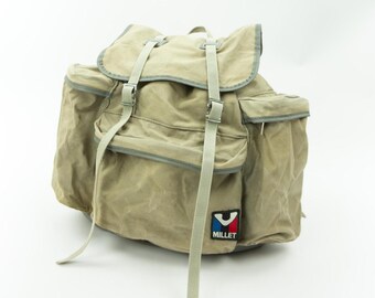 Ancien Sac à Dos De Montagne Millet - Modèle Le Sherpa, époque Walter Bonatti - Vintage