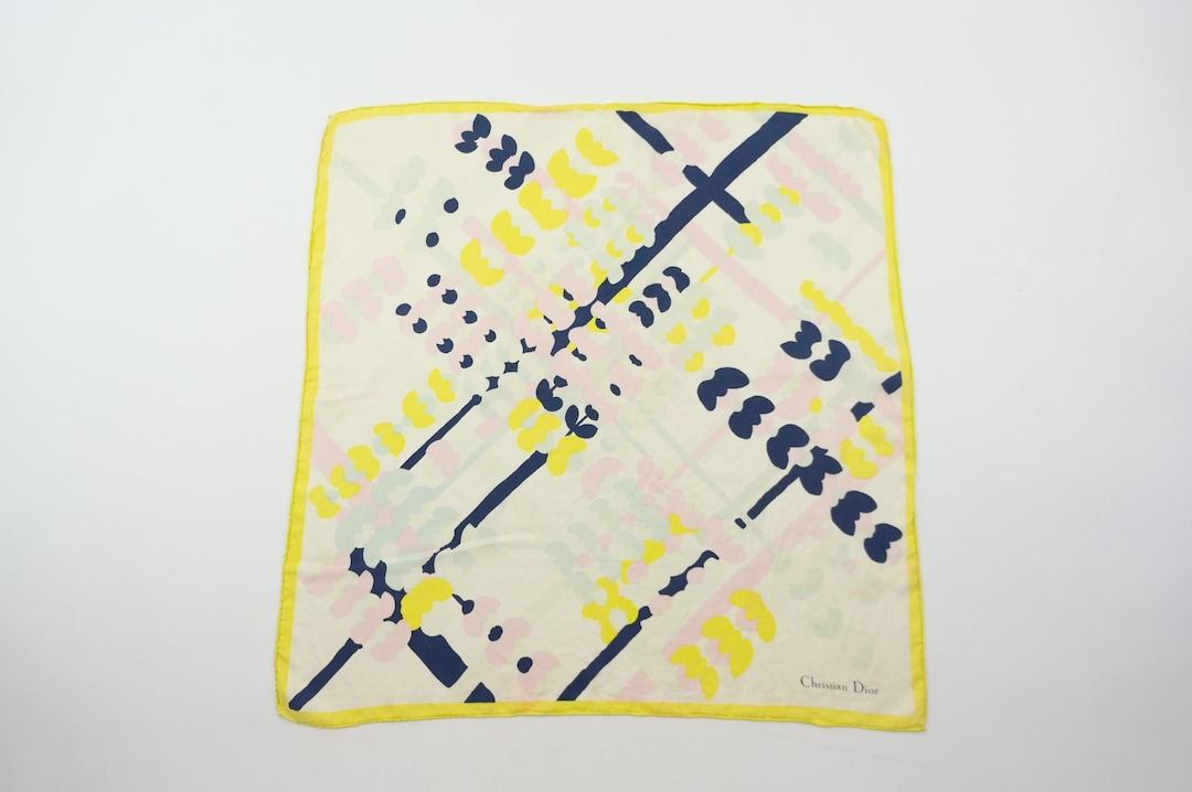 Christian Dior 80s vintage scarf スカーフ Christian Dior | Vintage Silk Scarf | 1980s | Scarf With