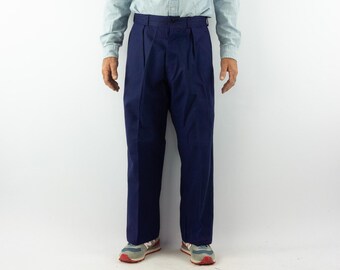 Vintage 60s French Blue Work Pants 1960s Workwear - Etsy