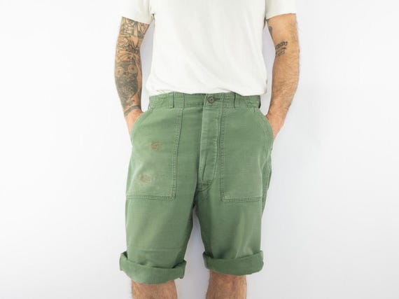 Vintage US Army OG-107 Shorts 1960s | Type 1 Fatigue Utility