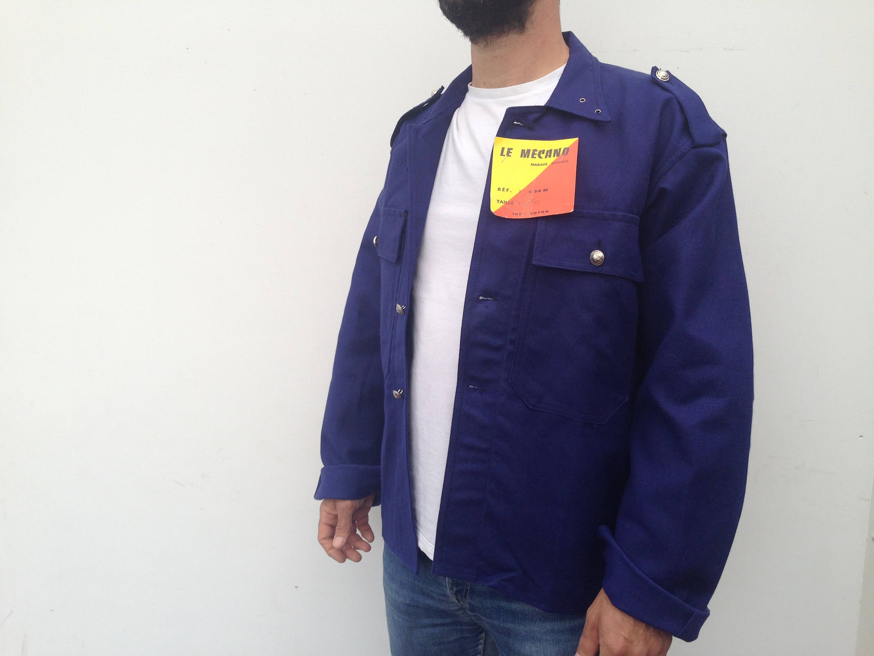 Le Mecano French Vintage Workwear 1960s Indigo Blue - Etsy