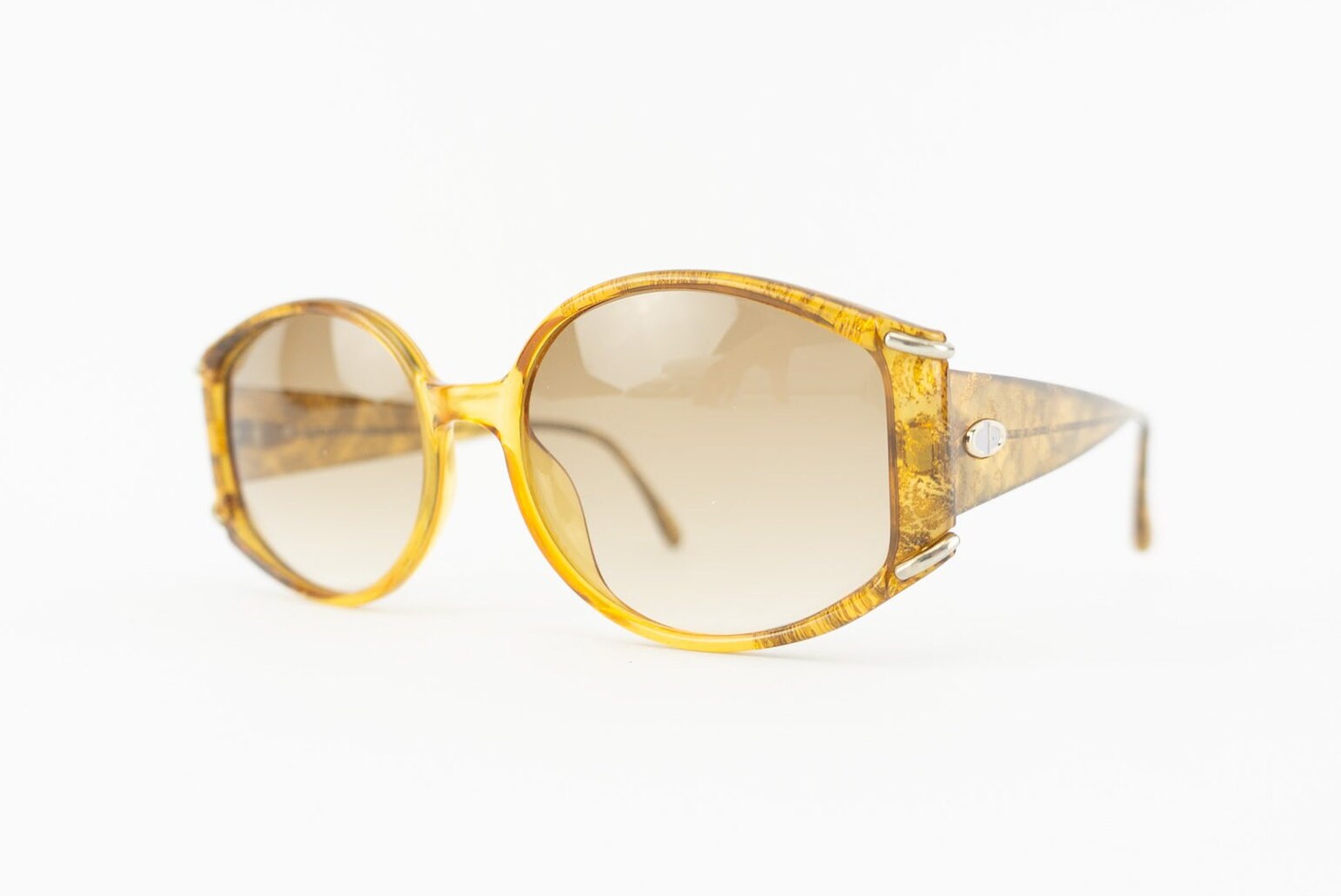 80s Optyl Christian Dior Germany 2603A Oversized Sunglasses Yellow Black CD logo VINTAGE CHRISTIAN DIOR MONSIEUR 2102 OPTYL 1980 SUNGLASSES  main image 2