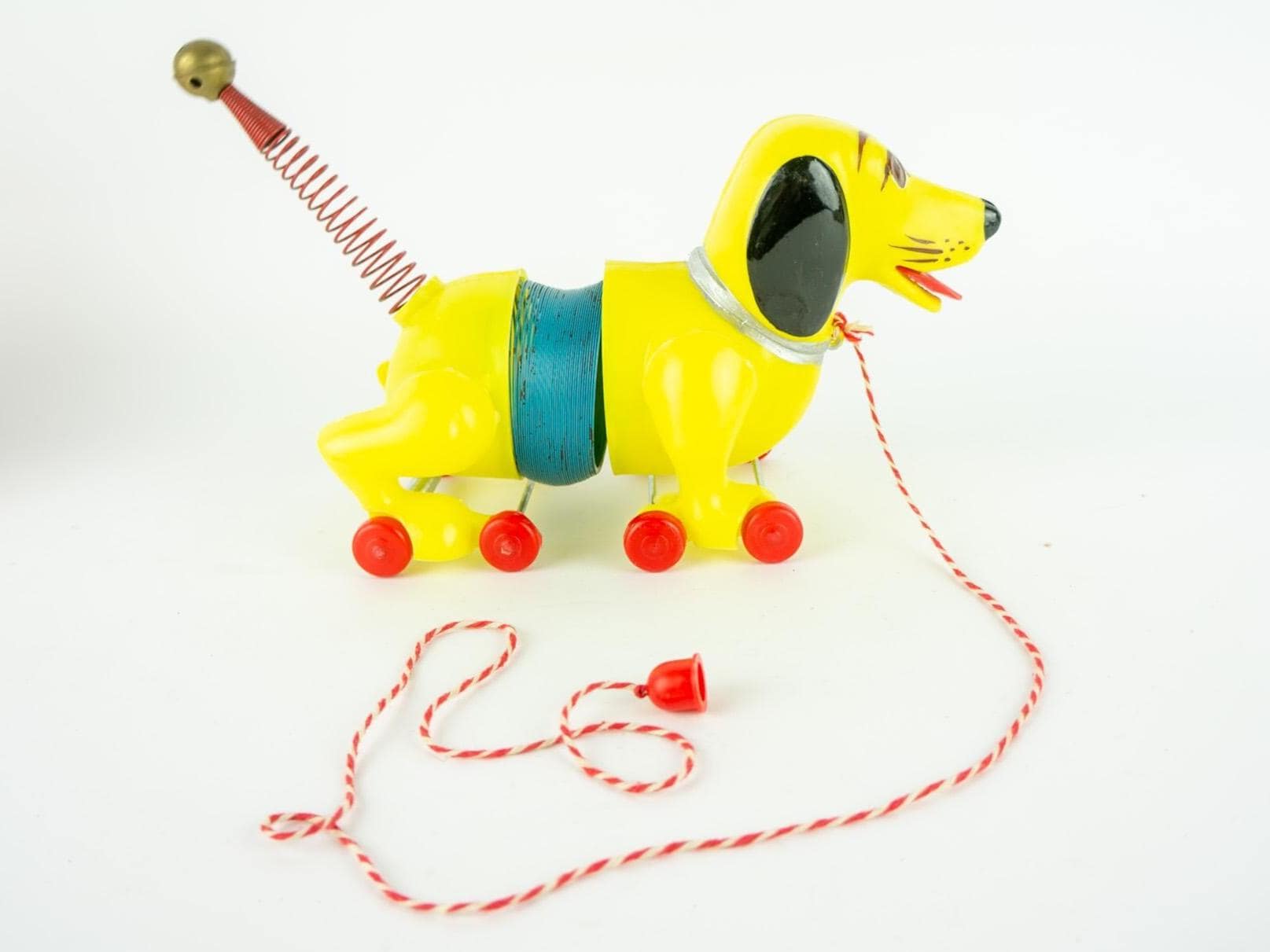 Vintage Mr Bos Slinky Dog Toy 1960s | Retro Plastic Toy